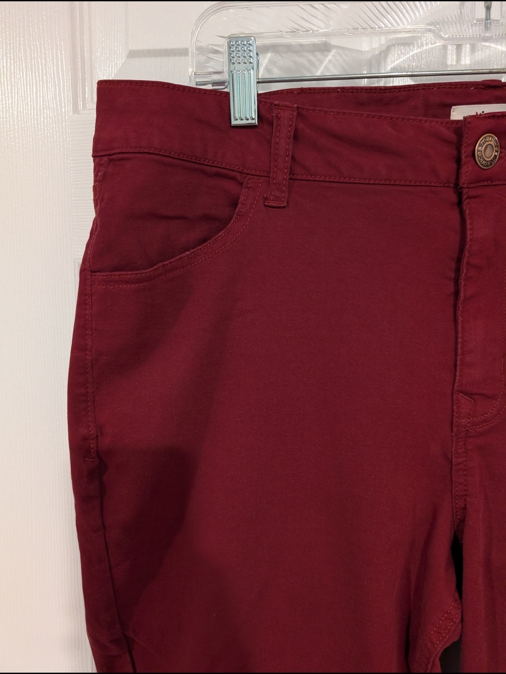 M Jeans by Maurices Burgundy Slim Boot High Rise Jean in Size 16W - Picture 2 of 12